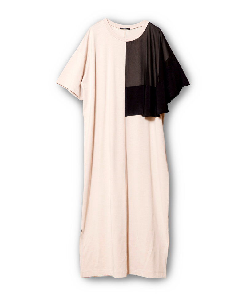  「アシンメトリーケープワンピース」|ワンピース|