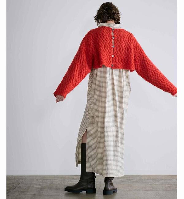  「WALANCE | ウールモヘア クロップドカーディガン WOMEN」|ニット・セーター|