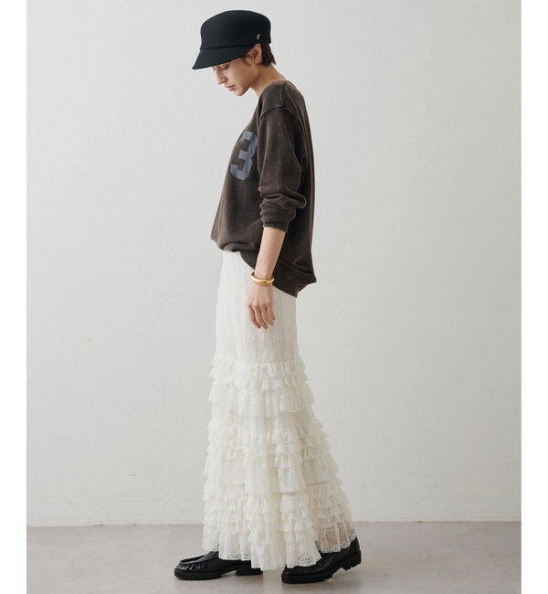  「【15th Anniversary】ティアードレーススカート」|スカート|
