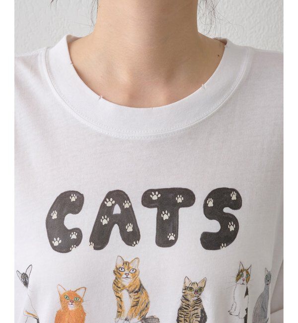  「【UNFORTUNATE PORTRAIT】Cats TEE」|Tシャツ・カットソー|