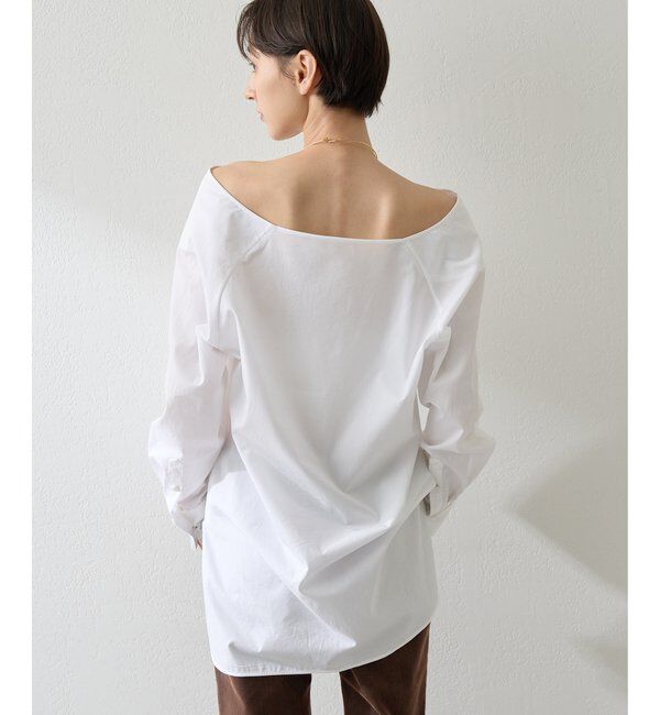  「ブロードオフショルダーブラウス」|シャツ・ブラウス|