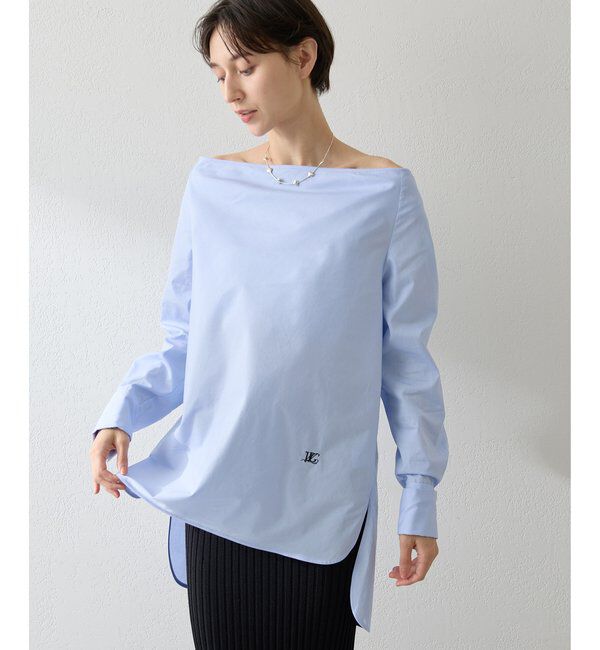  「ブロードオフショルダーブラウス」|シャツ・ブラウス|