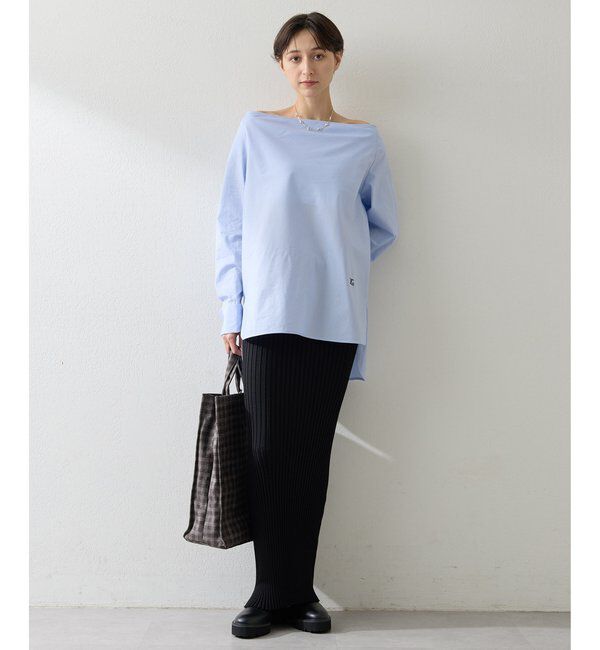  「ブロードオフショルダーブラウス」|シャツ・ブラウス|