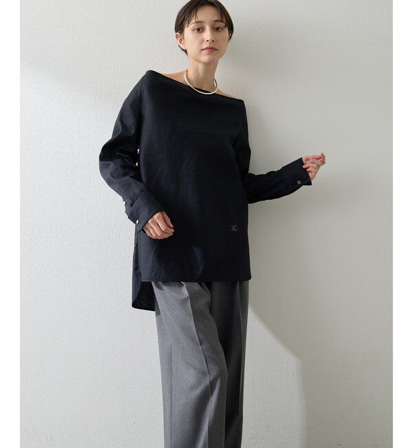  「ブロードオフショルダーブラウス」|シャツ・ブラウス|