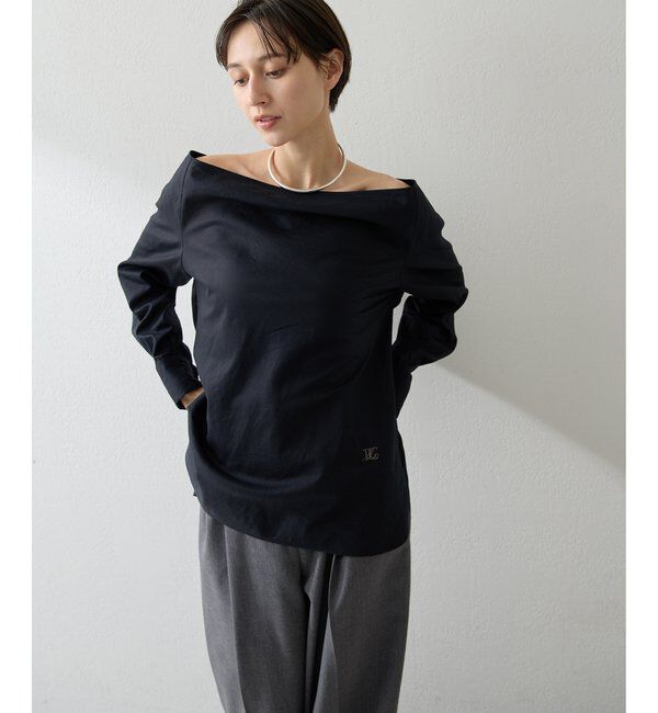  「ブロードオフショルダーブラウス」|シャツ・ブラウス|