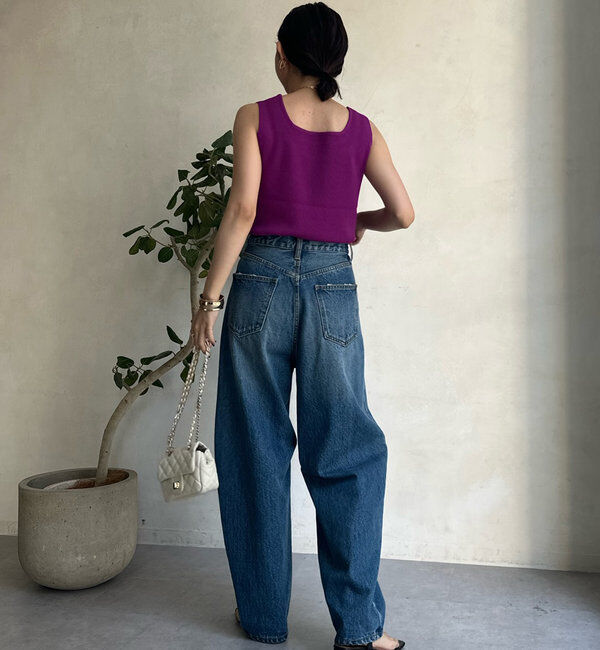  「スクエアニットタンク」|ニット・セーター|