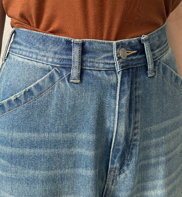  「【新色追加】ストレッチワイドフレアデニム」|デニム|