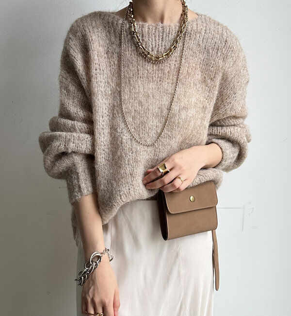  「【新色追加】モヘヤメッシュプルオーバー」|ニット・セーター|