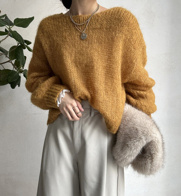  「【新色追加】モヘヤメッシュプルオーバー」|ニット・セーター|
