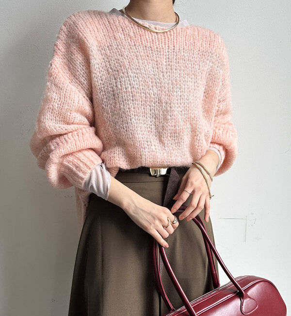  「【新色追加】モヘヤメッシュプルオーバー」|ニット・セーター|