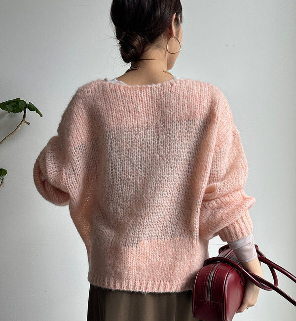  「【新色追加】モヘヤメッシュプルオーバー」|ニット・セーター|