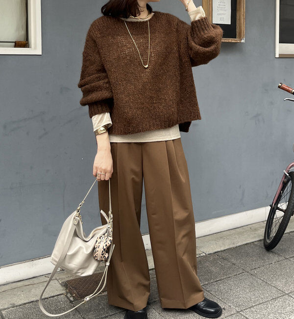  「【新色追加】モヘヤメッシュプルオーバー」|ニット・セーター|