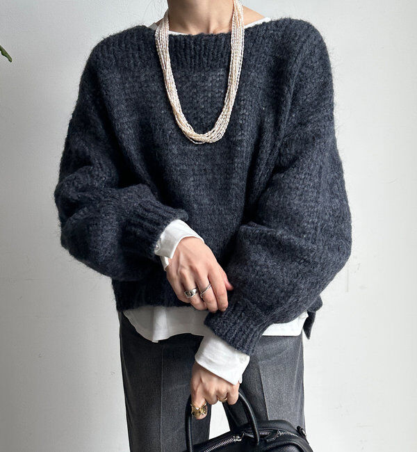  「【新色追加】モヘヤメッシュプルオーバー」|ニット・セーター|
