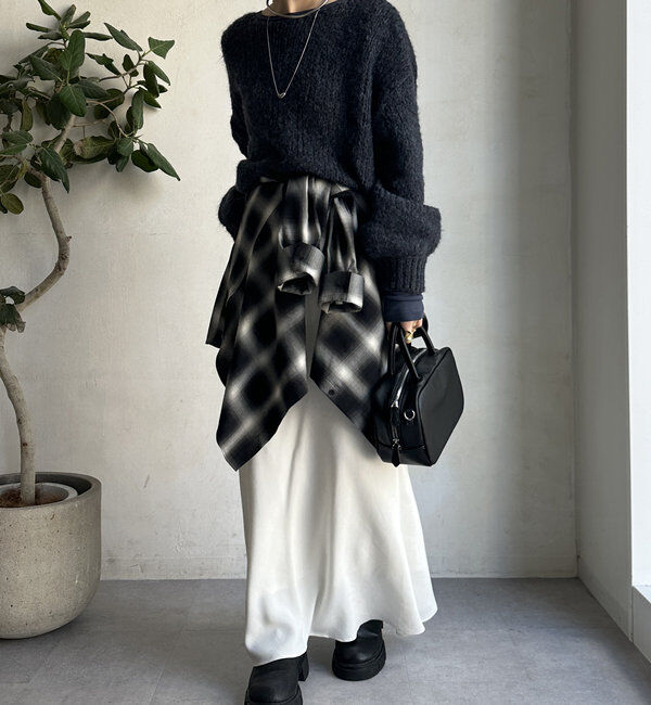  「【新色追加】モヘヤメッシュプルオーバー」|ニット・セーター|