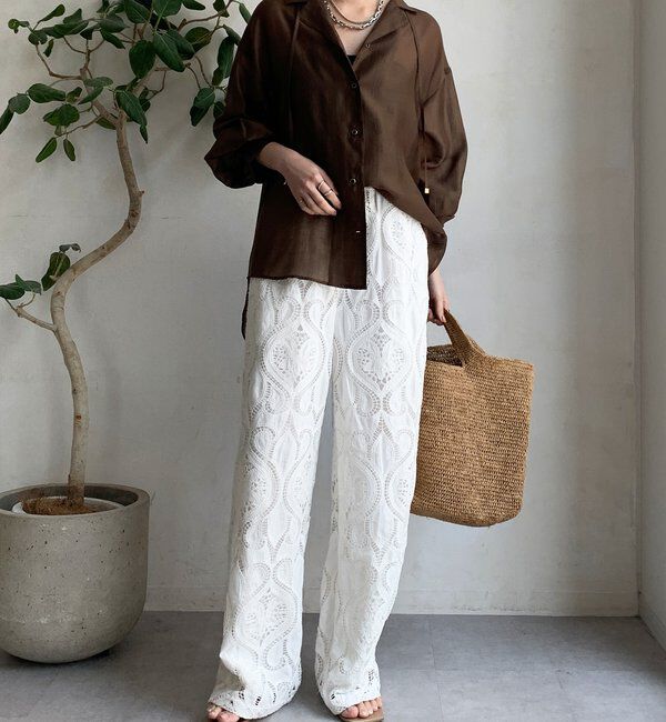  「シアー開襟シャツ」|シャツ・ブラウス|