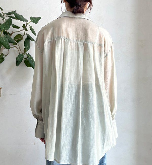  「シアー開襟シャツ」|シャツ・ブラウス|