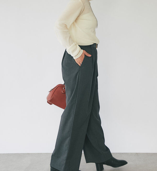  「チュールフロッキーハイネックカットソー」|Tシャツ・カットソー|