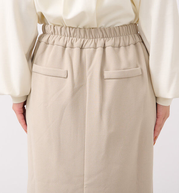  「裏起毛ストレッチハイウエストスカート」|スカート|