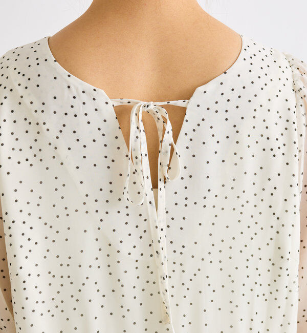  「前後2WAYドットシフォンワンピース」|その他|