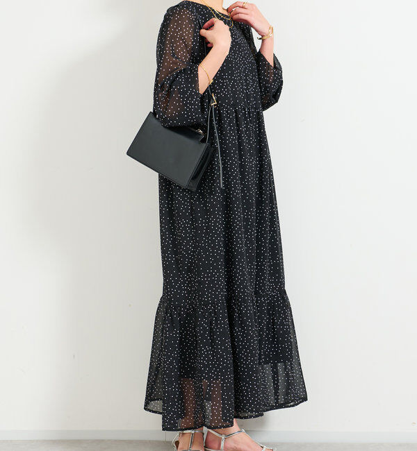  「前後2WAYドットシフォンワンピース」|その他|