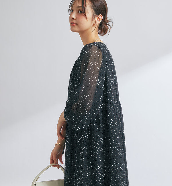  「前後2WAYドットシフォンワンピース」|その他|