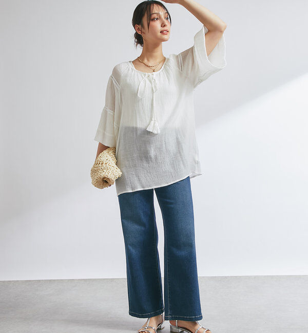  「タッセルフリルギャザーブラウス」|シャツ・ブラウス|