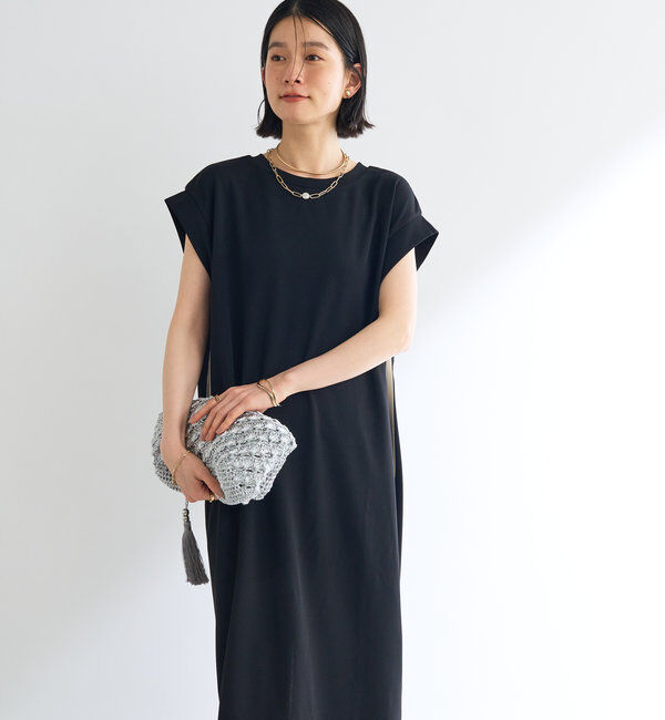  「《大人のラフスタイルに》カットジョーゼットラインワンピース」|その他|