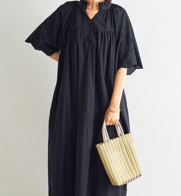  「《ナチュラルな雰囲気》袖刺繍ワンピース」|その他|