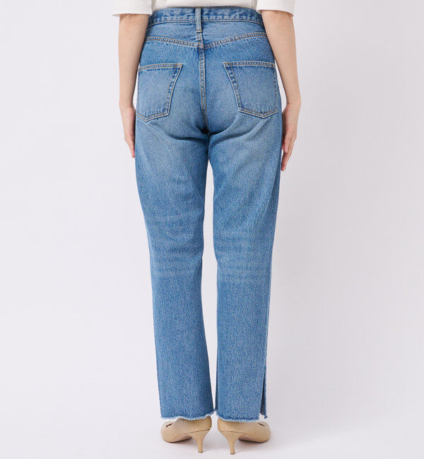  「【全骨格美脚見え！】slit DENIM」|デニム|