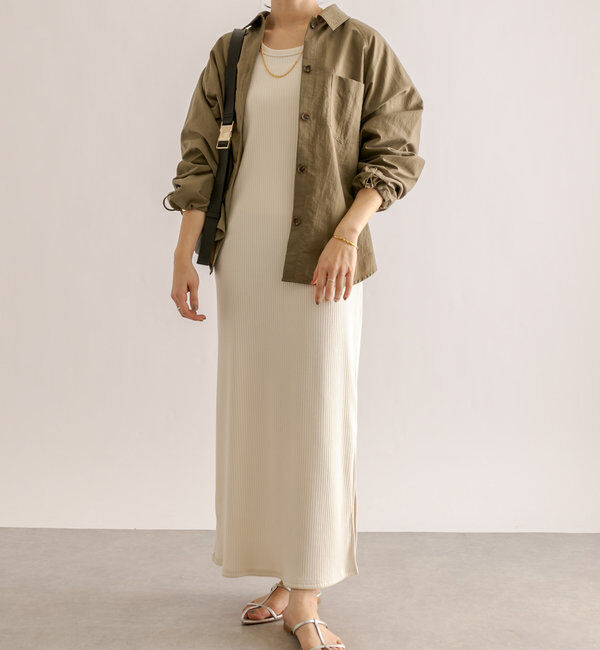  「【全骨格細見え】2WAYロングリブワンピース」|ワンピース|