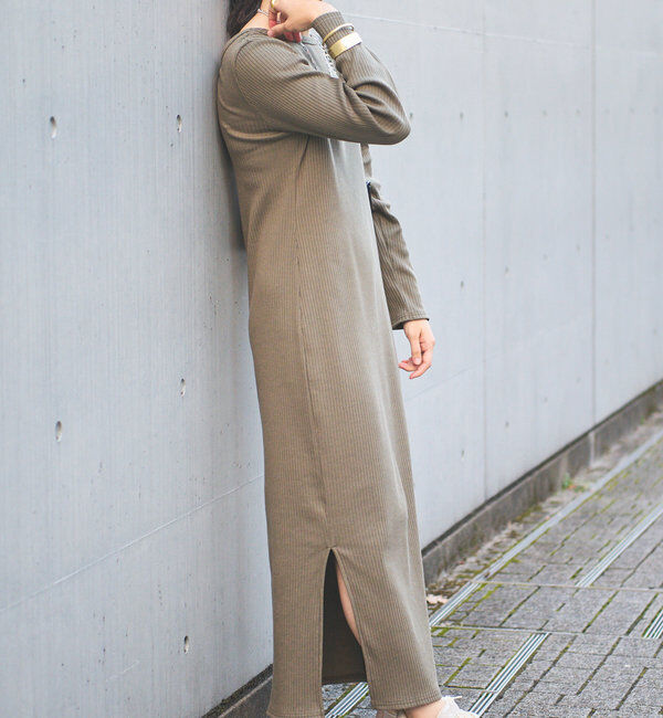  「【全骨格細見え】2WAYロングリブワンピース」|ワンピース|