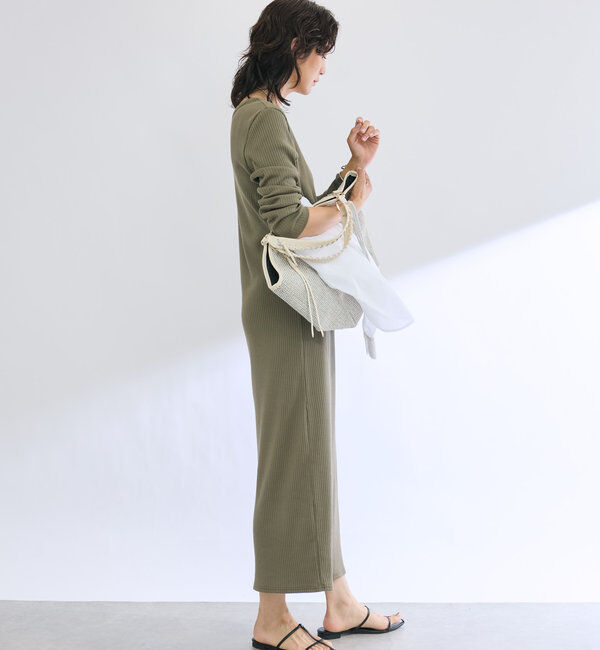  「【全骨格細見え】2WAYロングリブワンピース」|ワンピース|