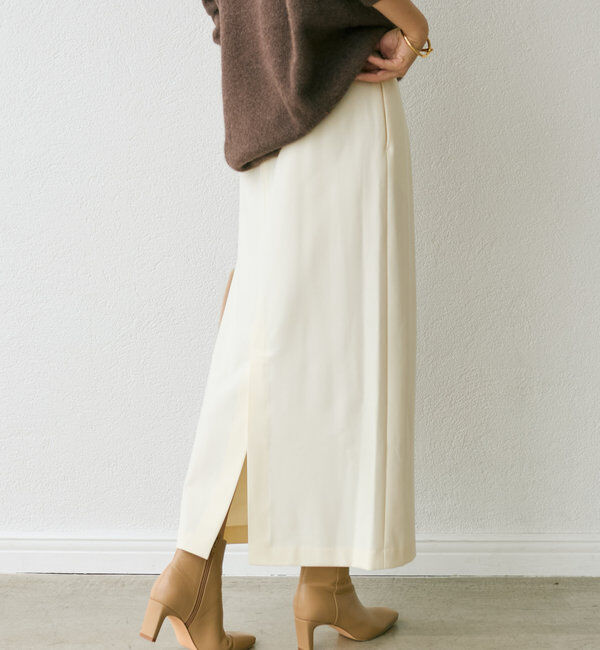  「【オンオフ着れる】ウォームギャザータイトスカート」|スカート|