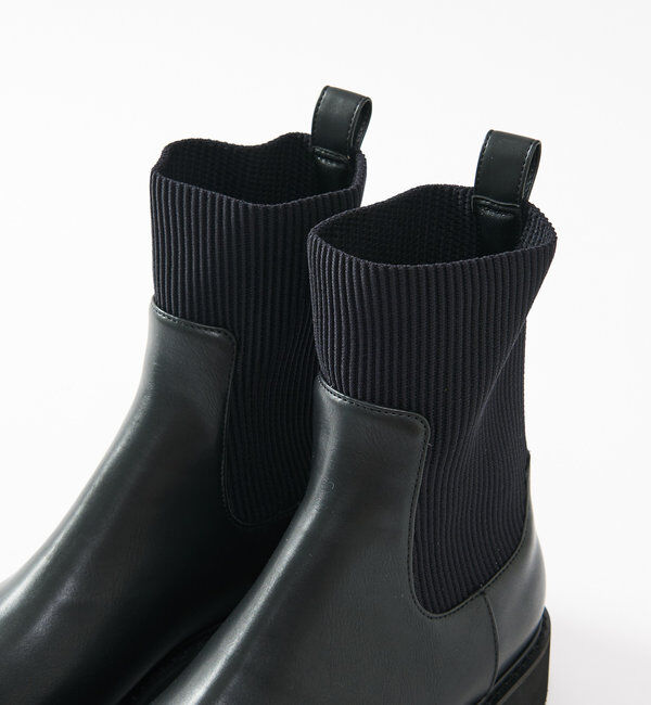  「【R.good(アールドットグッド)】リブショートブーツ」|ショートブーツ|
