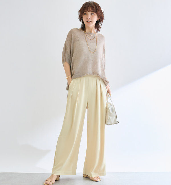  「【R.good（アールドットグッド）】オーバルボールロングネックレス」|リング|