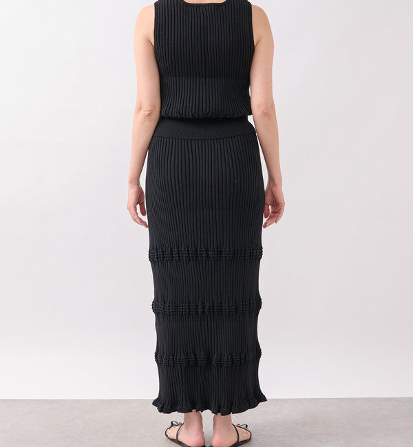  「【セットアップ対応】ウエービーリブスカート」|スカート|