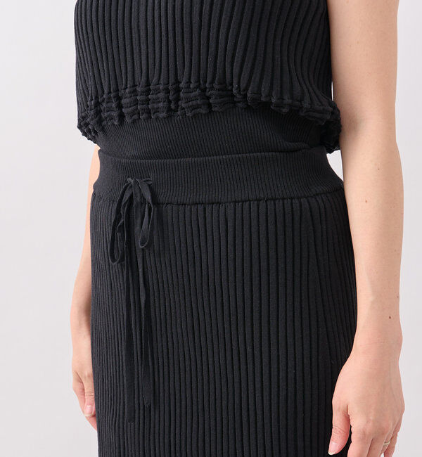  「【セットアップ対応】ウエービーリブスカート」|スカート|