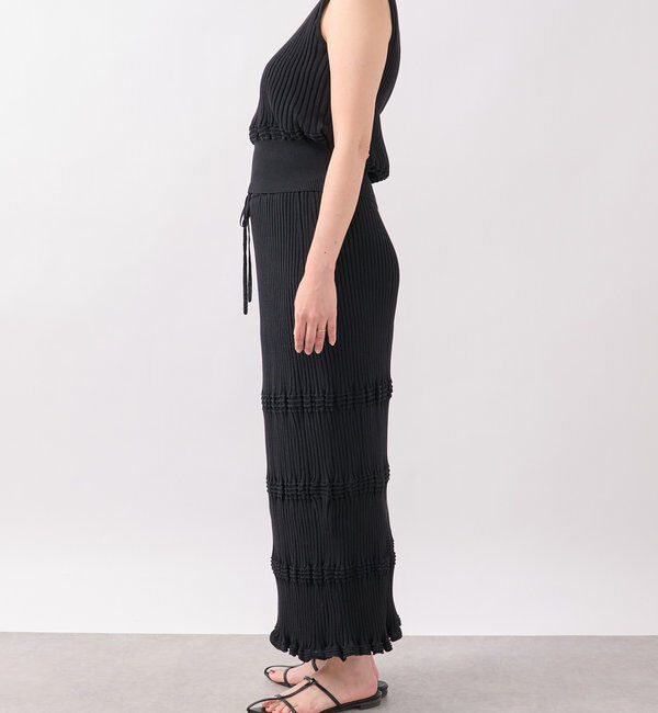  「【セットアップ対応】ウエービーリブスカート」|スカート|