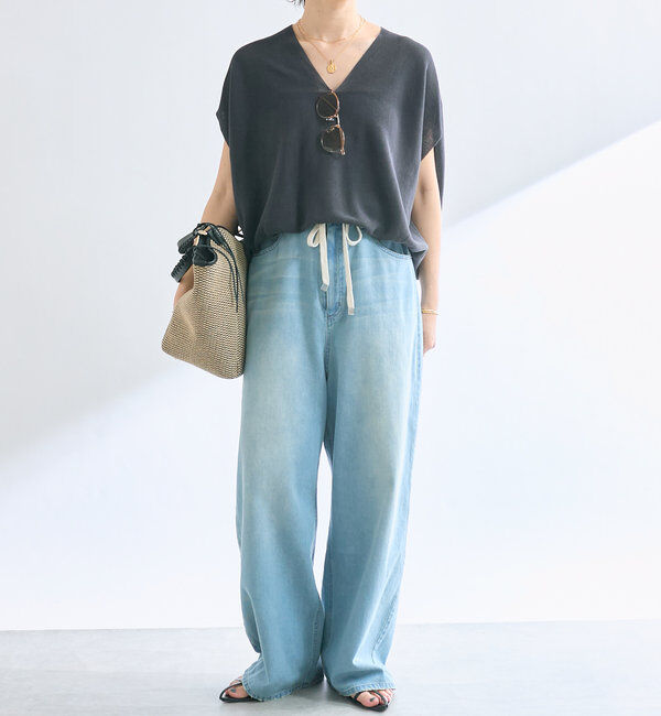  「【美シルエット】ライトギマフレンチコクーンニット」|ニット・セーター|