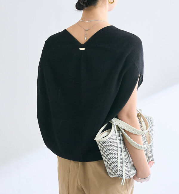  「【美シルエット】ライトギマフレンチコクーンニット」|ニット・セーター|