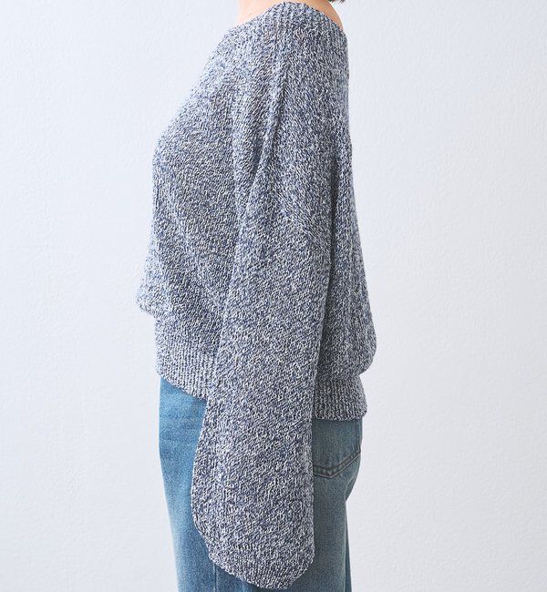  「予約【ワンショルやオフショルにも！】ペーパーMIXニット」|ニット・セーター|