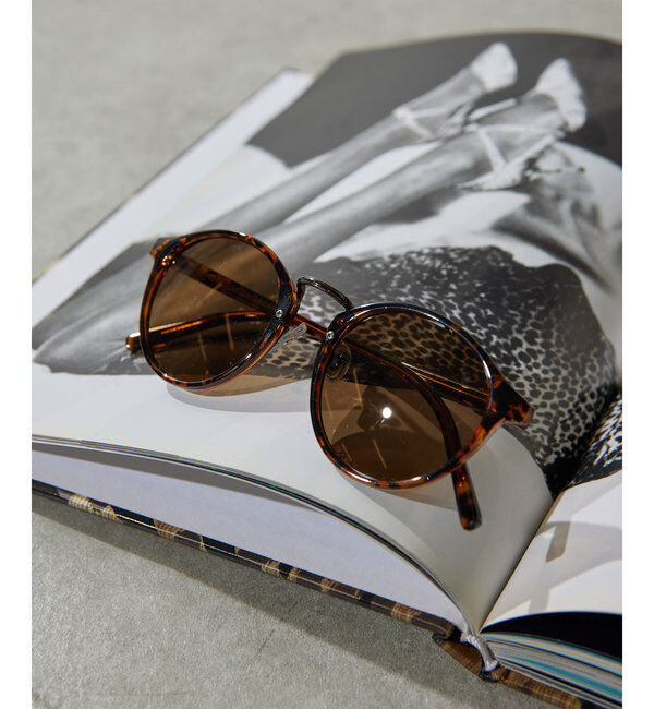  「【ショルダーケース付き】ボストンサングラス」|サングラス|