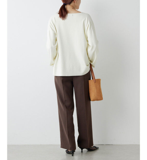  「総針Vネックニット」|ニット・セーター|