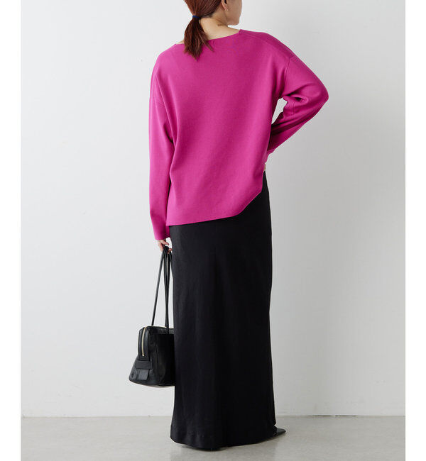  「総針Vネックニット」|ニット・セーター|