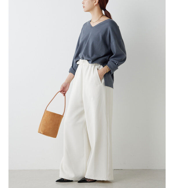  「総針Vネックニット」|ニット・セーター|