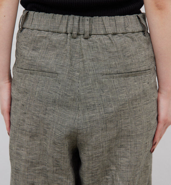  「【HERITANOVUM】チェックベルトパンツ」|チノ|