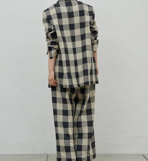  「【HERITANOVUM】チェックベルトパンツ」|チノ|