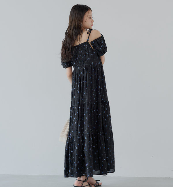  「2wayスリーブフラワーロングワンピース」|ワンピース|