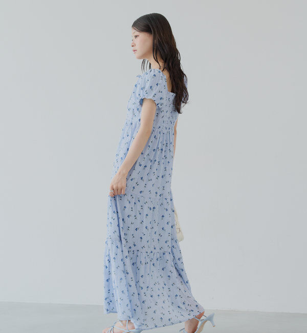  「2wayスリーブフラワーロングワンピース」|ワンピース|