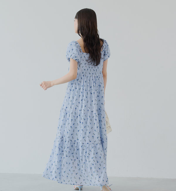  「2wayスリーブフラワーロングワンピース」|ワンピース|